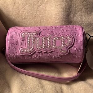 Juicy Couture Pink Plush Shoulder Bag